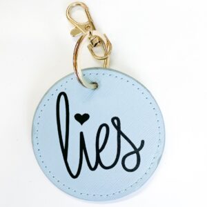 Lederen sleutelhanger keuze uit verschillende kleuren en vormen