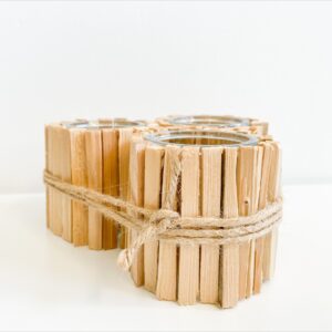 3 theelichtjes stokjes